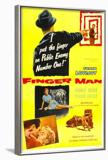 Finger Man-null-Framed Art Print