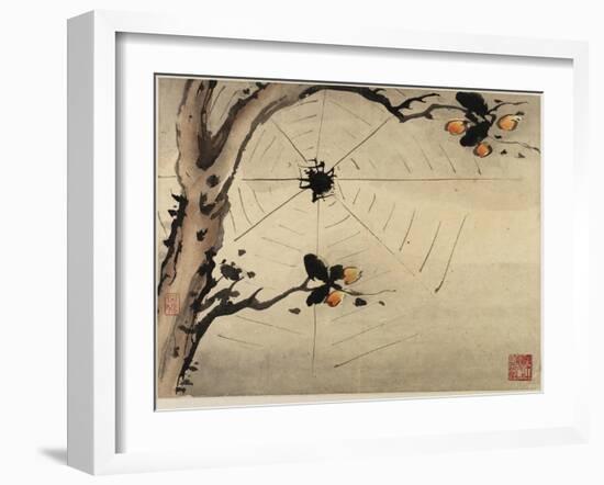 Finger Painting, from an Album of Ten, 1684-Gao Qipei-Framed Giclee Print