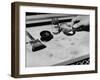 Fingerprint Powder, Brush and Magnifying Glass Used in the Detection of the Prints-Carl Mydans-Framed Photographic Print