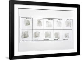 Fingerprint Record Card-Victor De Schwanberg-Framed Photographic Print