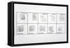 Fingerprint Record Card-Victor De Schwanberg-Framed Stretched Canvas