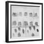 Fingerprint Record Sheet from the Navy Department in 1912-null-Framed Art Print