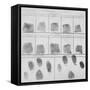 Fingerprint Record Sheet from the Navy Department in 1912-null-Framed Stretched Canvas