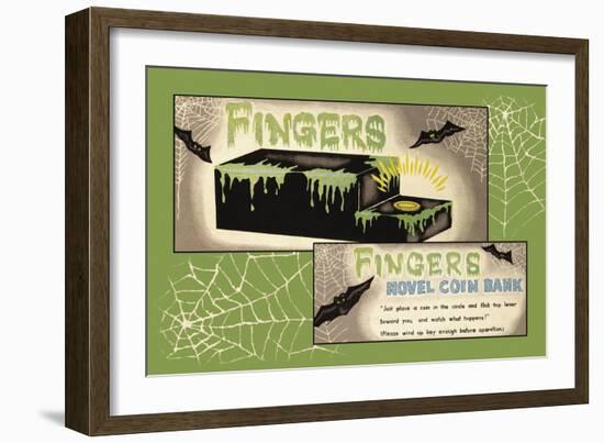 Fingers Novel Coin Bank-null-Framed Art Print