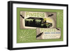 Fingers Novel Coin Bank-null-Framed Art Print