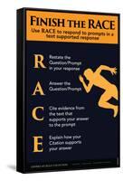 Finish the RACE - Responding to Prompts-Gerard Aflague Collection-Framed Stretched Canvas