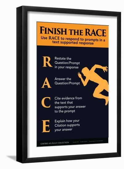 Finish the RACE - Responding to Prompts-Gerard Aflague Collection-Framed Art Print