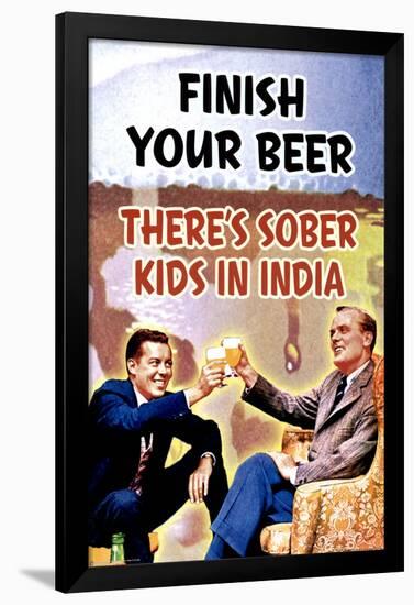 Finish Your Beer-null-Framed Poster