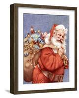 Finished Santa-Anne Yvonne Gilbert-Framed Giclee Print