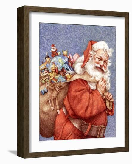 Finished Santa-Anne Yvonne Gilbert-Framed Giclee Print