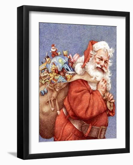 Finished Santa-Anne Yvonne Gilbert-Framed Giclee Print