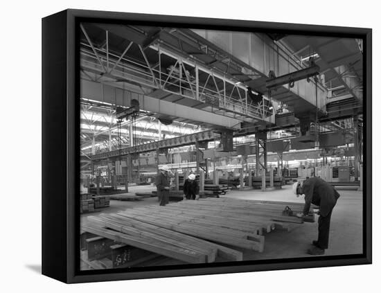 Finished Steel in a Warehouse, Sheffield, South Yorkshire, 1963-Michael Walters-Framed Stretched Canvas
