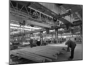 Finished Steel in a Warehouse, Sheffield, South Yorkshire, 1963-Michael Walters-Mounted Photographic Print