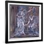 Finished Study for Queen Eleanor and Fair Rosamund, C.1900-5 (Chalk) (See 27988)-Evelyn De Morgan-Framed Giclee Print