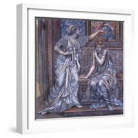 Finished Study for Queen Eleanor and Fair Rosamund, C.1900-5 (Chalk) (See 27988)-Evelyn De Morgan-Framed Giclee Print