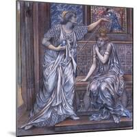 Finished Study for Queen Eleanor and Fair Rosamund, C.1900-5 (Chalk) (See 27988)-Evelyn De Morgan-Mounted Giclee Print