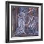 Finished Study for Queen Eleanor and Fair Rosamund, C.1900-5 (Chalk) (See 27988)-Evelyn De Morgan-Framed Giclee Print