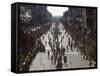 Finishers on Boyleston Street at the 1990 Boston Marathon-null-Framed Stretched Canvas