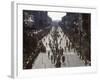 Finishers on Boyleston Street at the 1990 Boston Marathon-null-Framed Photographic Print