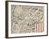 Finland and Russian Territories, from Carta Marina, Sea Map by Olaus Magnus, Venice, Detail, 1539-null-Framed Giclee Print