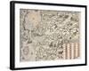 Finland and Russian Territories, from Carta Marina, Sea Map by Olaus Magnus, Venice, Detail, 1539-null-Framed Giclee Print