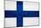 Finland Flag Design with Wood Patterning - Flags of the World Series-Philippe Hugonnard-Mounted Art Print