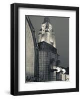 Finland, Helsinki, Rautatieasema, Helsinki Railroad Station, National Romantic-Style Figures-Walter Bibikow-Framed Photographic Print