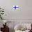 Finland National Flag Poster Print-null-Poster displayed on a wall