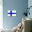 Finland National Flag Poster Print-null-Poster displayed on a wall