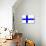 Finland National Flag Poster Print-null-Poster displayed on a wall