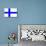 Finland National Flag Poster Print-null-Mounted Poster displayed on a wall