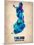 Finland Watercolor Poster-NaxArt-Mounted Art Print