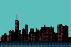 View of the Manhattan in the Pop Art Style. New York-Finlandi-Art Print