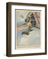 Finnish Parachutist Jumps with His Dog-Vittorio Pisani-Framed Photographic Print