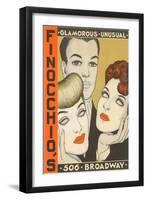 Finocchio's Show Advertisement-null-Framed Art Print