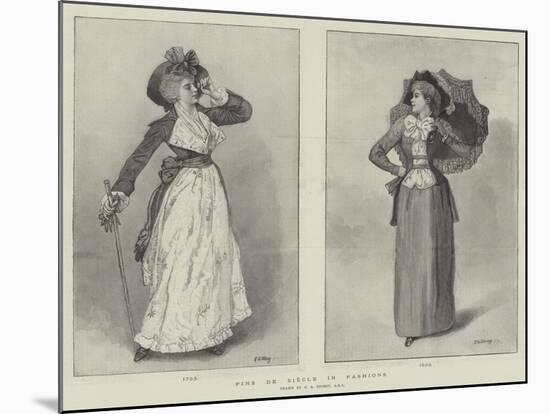 Fins De Siecle in Fashions-George Adolphus Storey-Mounted Giclee Print