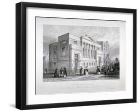 Finsbury Chapel, Blomfield Street, City of London, 1843-John Woods-Framed Giclee Print