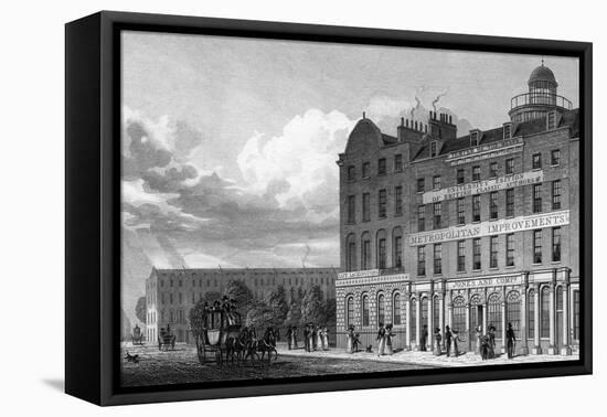 Finsbury Square-Thomas H Shepherd-Framed Stretched Canvas