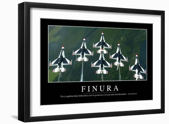 Finura. Cita Inspiradora Y Póster Motivacional-null-Framed Photographic Print