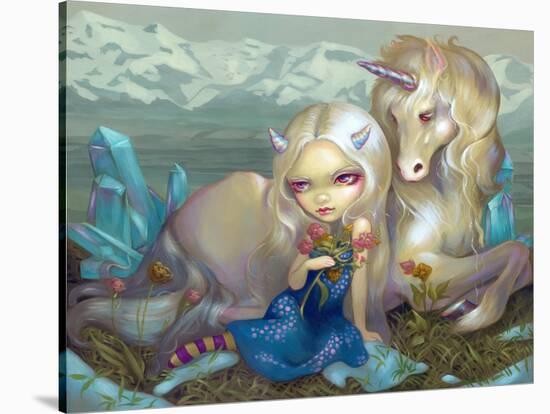 Fiona and the Unicorn-Jasmine Becket-Griffith-Stretched Canvas