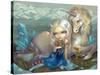 Fiona and the Unicorn-Jasmine Becket-Griffith-Stretched Canvas