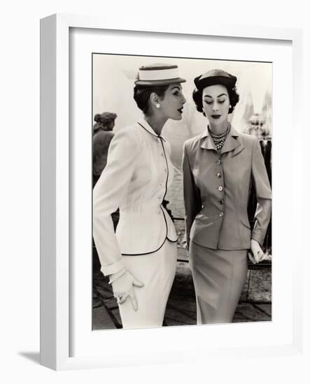 Fiona Campbell-Walter and Anne Gunning in Tailored Suits, 1953-John French-Framed Giclee Print