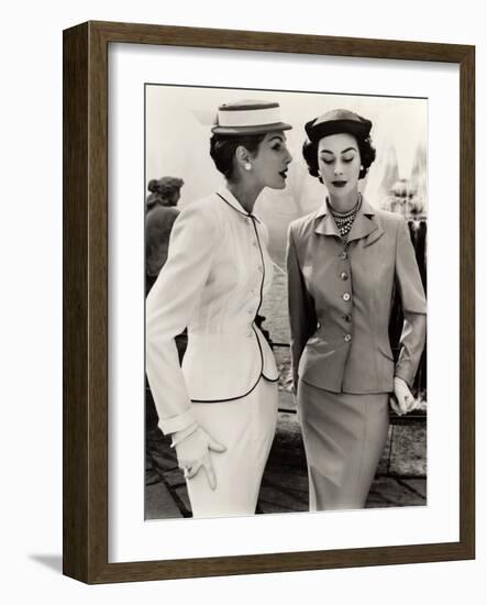 Fiona Campbell-Walter and Anne Gunning in Tailored Suits, 1953-John French-Framed Premium Giclee Print