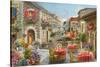 Fiori Caffes-Nicky Boehme-Stretched Canvas