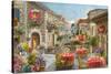 Fiori Caffes-Nicky Boehme-Stretched Canvas