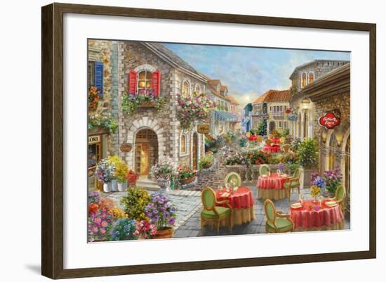 Fiori Caffes-Nicky Boehme-Framed Giclee Print