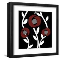 Fiori-noir-Denise Duplock-Framed Art Print