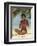 Fiorucci - Nude Girl on Beach-null-Framed Art Print