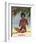 Fiorucci - Nude Girl on Beach-null-Framed Art Print