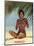 Fiorucci - Nude Girl on Beach-null-Mounted Art Print